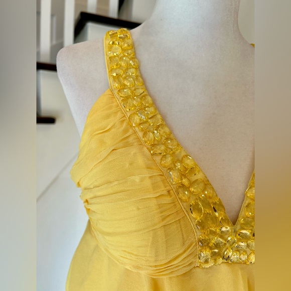 LAST CHANCE! 3/$50 Bright Yellow Ruffle Party Dress - Picture 3 of 10